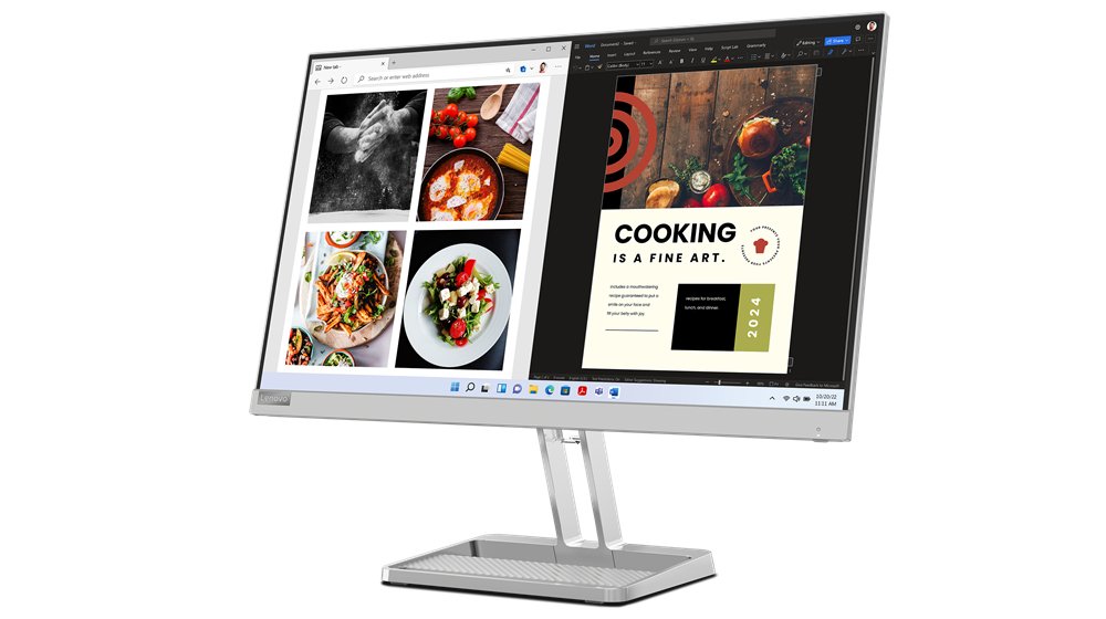 EAN 0196803071016 - Lenovo L24i-40 pantalla para PC 60,5 cm (23.8") 1920 x 1080 Pixeles Full HD LED Gris imagen 3
