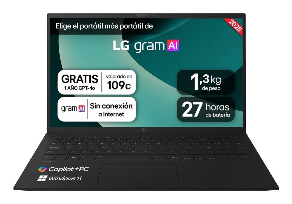 EAN 8806096466995 - LG Gram 15Z80T-G.AS58B ordenador portatil Copilot+ PC AMD Ryzen AI 5 340 Portátil 38,1 cm (15") Full HD 1 imagen 1