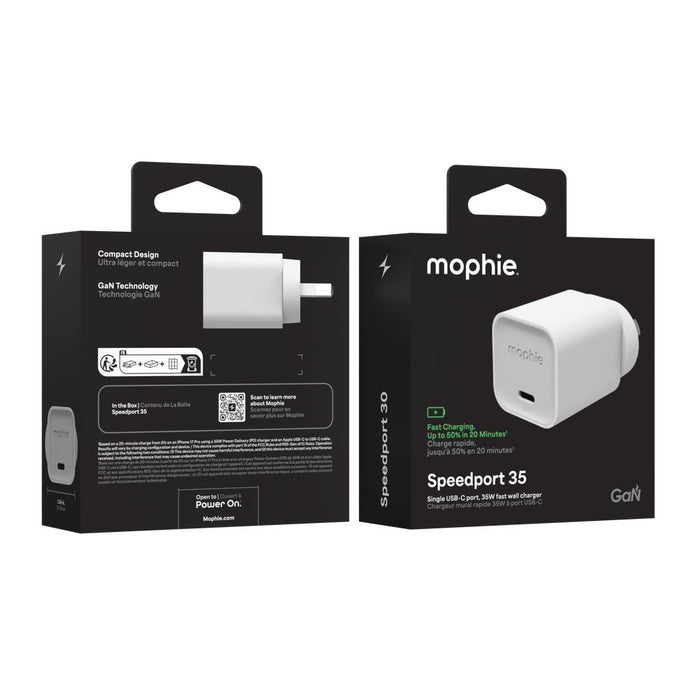 EAN 840390369475 - mophie Speedport 35 Universal Blanco Corriente alterna Carga rápida Interior imagen 7