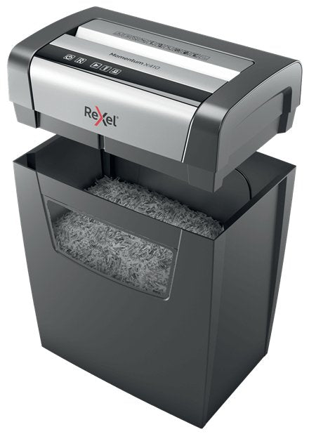 EAN 5028252523240 - Rexel Momentum X410 triturador de papel Corte en partículas Negro, Gris imagen 3