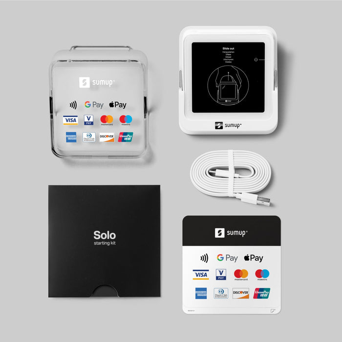 EAN 4260325422628 - SumUp Solo lector de tarjeta inteligente Wi-Fi + 4G Blanco imagen 8