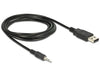 EAN 4043619837892 - DeLOCK 1.8m USB 2.0-A/2.5mm cable de audio 1,8 m 2,5mm USB tipo A Negro imagen 1