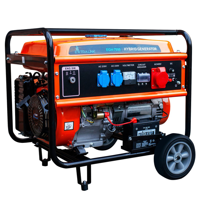 EAN 5905090330714 - Extralink EX.30714 motor-generador 7000 W 25 L Gasolina Negro, Naranja imagen 33