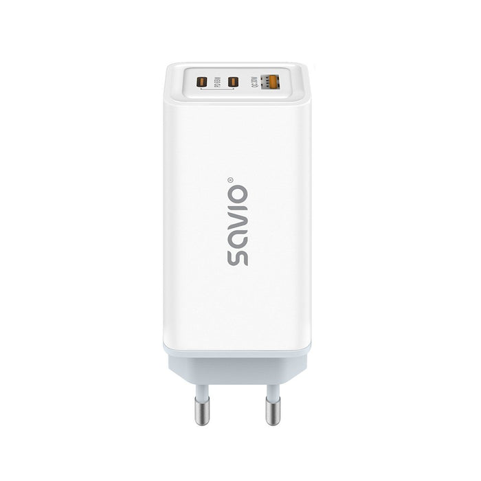 EAN 5901986047896 - Savio LA-07 adowarka Sieciowa GaN 65W Biaa Auriculares, Auriculares, Tableta, Teléfono, Ver Blanco Corrie imagen 1