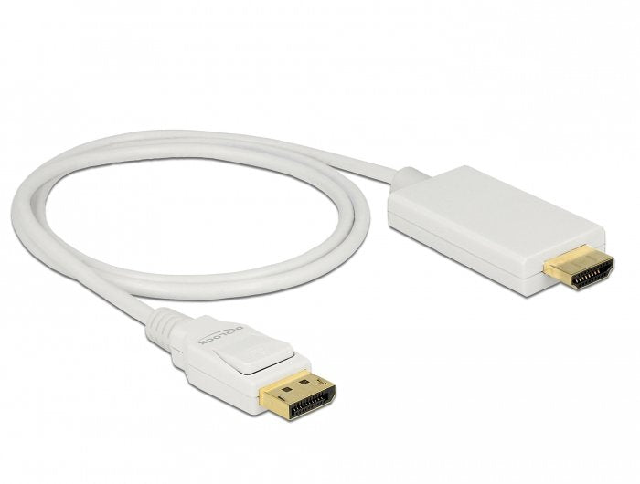 EAN 4043619838172 - DeLOCK 83817 adaptador de cable de vídeo 1 m DisplayPort HDMI Blanco imagen 1