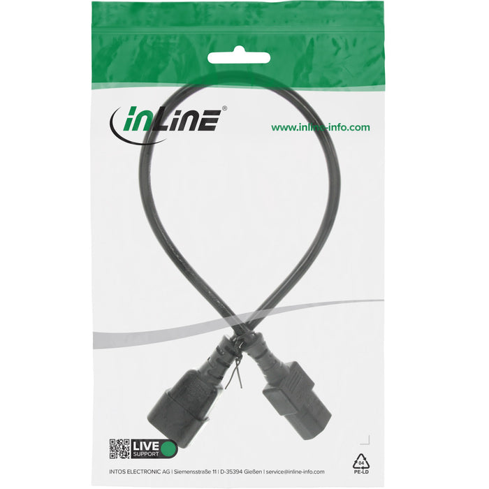 EAN 4043718275762 - InLine 16603A cable de transmisión Negro 0,3 m C13 acoplador C14 acoplador imagen 2
