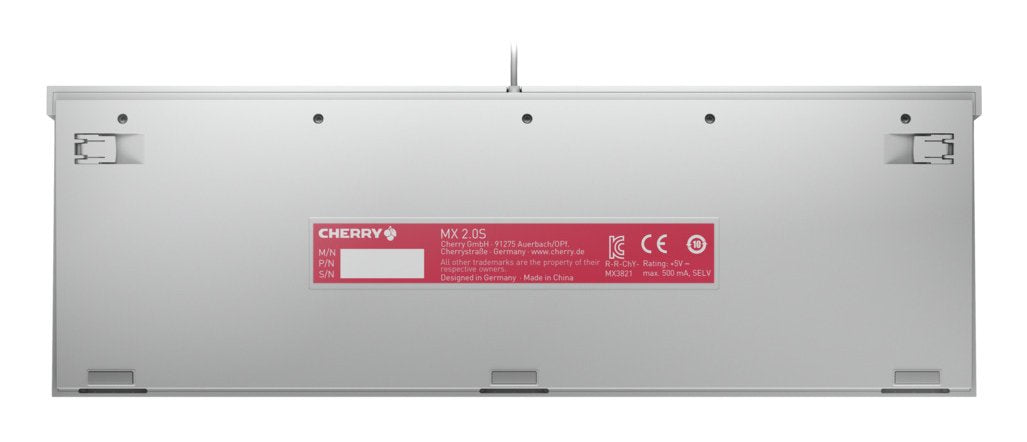EAN 4025112112577 - CHERRY MX 2.0S teclado Juego USB QWERTZ Alemán Blanco imagen 5