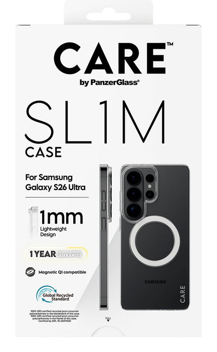 EAN 5715685035203 - PanzerGlass CARE™ by ® SL1M Case Transparent w. Qi Samsung Galaxy S26 Ultra funda para teléfono móvil 17, imagen 3