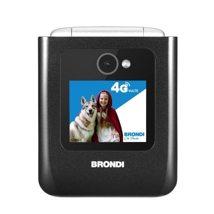 EAN 8015908820102 - Brondi AMICO TUO 4G 6,1 cm (2.4") Negro, Metálico Teléfono para personas mayores imagen 4