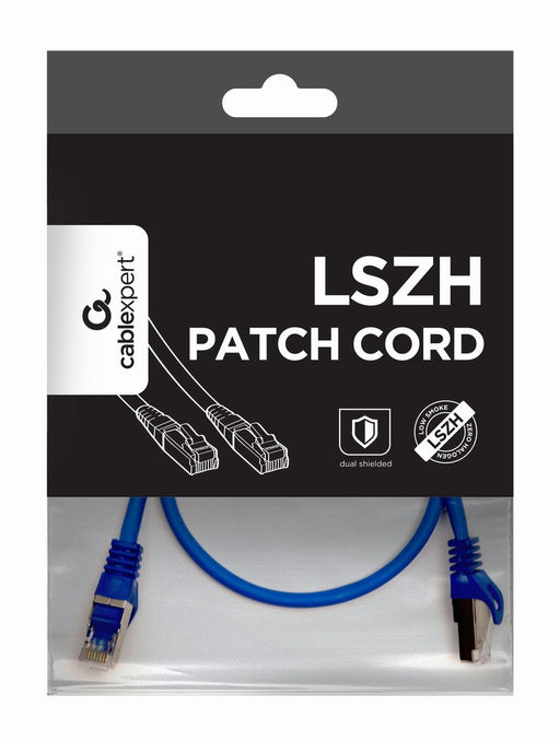 EAN 8716309091220 - Gembird PP6A-LSZHCU-B-0.5M cable de red Azul 0,5 m Cat6a S/FTP (S-STP) imagen 1