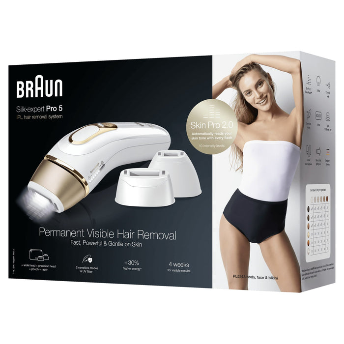EAN 4210201413011 - Braun Silk-expert Pro 5 PL5243 Luz pulsada intensa (IPL) Oro, Blanco imagen 7