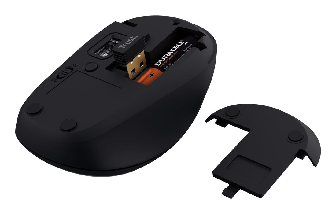 EAN 8713439254402 - Trust Yvi+ ratón Universal Ambidextro RF Wireless + Bluetooth Óptico 1600 DPI imagen 4