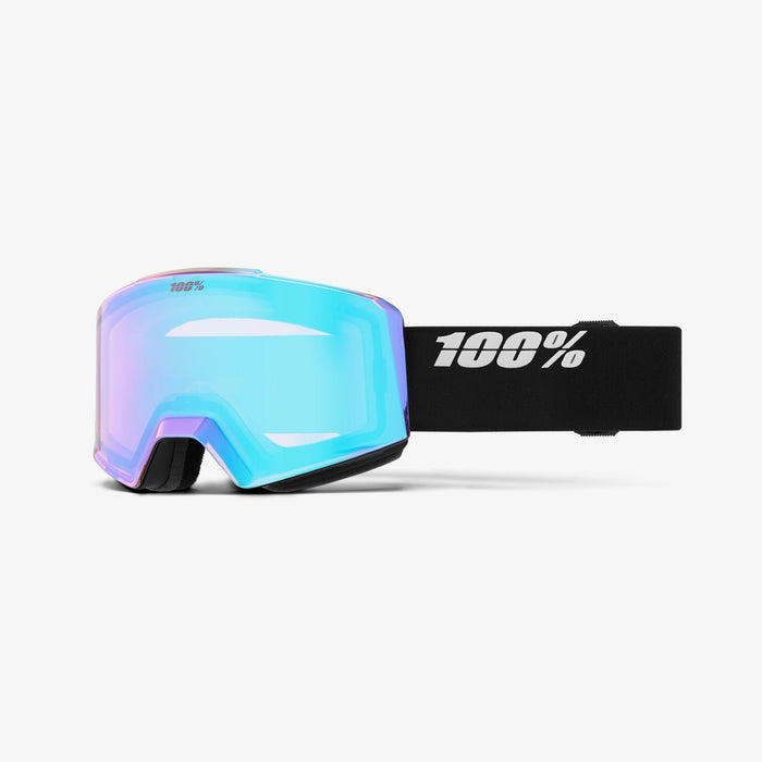 EAN 196261024289 - 100% NORG gafas de esquí Negro Unisex Espejo, Plata, Turquesa Lente cilíndrica (plana) imagen 2