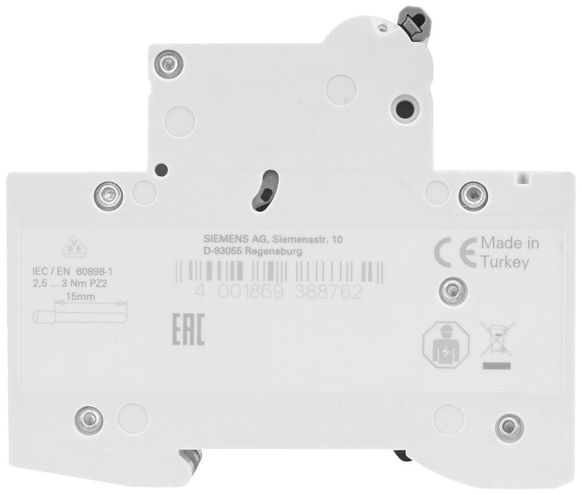 EAN 4001869388762 - Siemens 5SL63167 5SL6316-7 Leitungsschutzschalter 3polig 16 A 400 V corta circuito 3 imagen 4