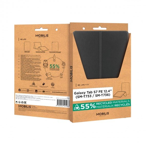 EAN 3700992527437 - Mobilis 068006 funda para tablet 31,5 cm (12.4") Libro Negro imagen 2