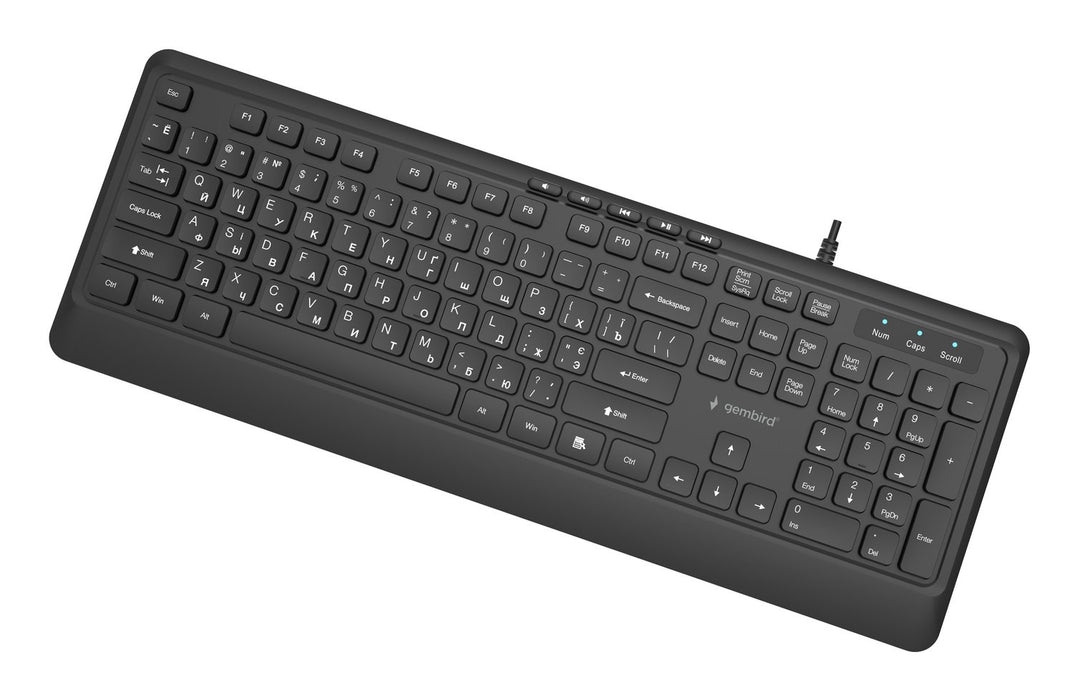 EAN 8716309137119 - Gembird KB-MCH-05-CYRL teclado Universal USB QWERTY Internacional de EE.UU., Ucranio, Ruso Negro imagen 3