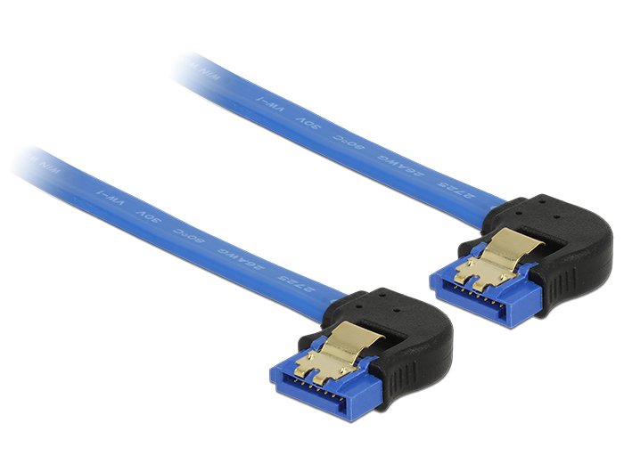 EAN 4043619850969 - DeLOCK 85096 cable de SATA 0,3 m SATA 7-pin Negro, Azul imagen 1