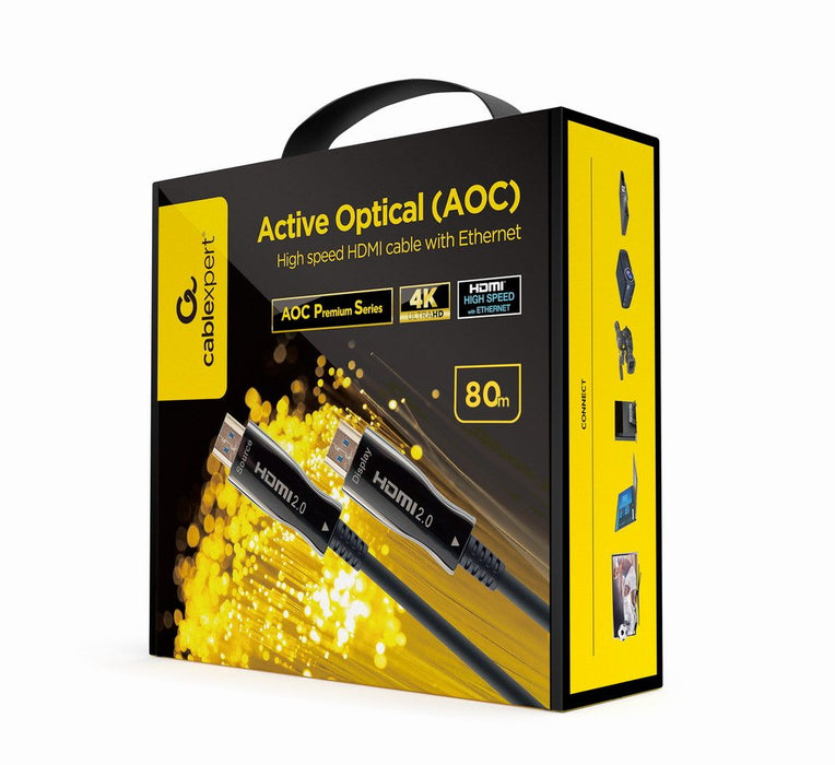 EAN 8716309124508 - Gembird CCBP-HDMI-AOC-80M-02 cable HDMI HDMI tipo A (Estándar) Negro imagen 1