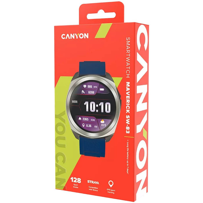 EAN 5291485010492 - Canyon Maverick SW-83 3,35 cm (1.32") IPS Digital 360 x 360 Pixeles Pantalla táctil Azul GPS (satélite) imagen 8
