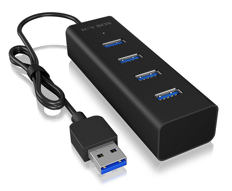 EAN 4250078165873 - ICY BOX IB-HUB1409-U3 USB 3.2 Gen 1 (3.1 Gen 1) Type-A 5000 Mbit/s Negro imagen 3