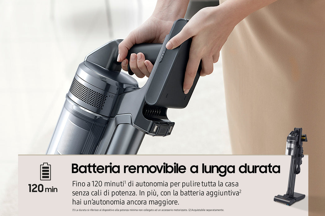 EAN 8806095053080 - Samsung VS20C9554TK Aspiradora escoba Batería Secar Ciclónico Sin bolsa 0,8 L 580 W Negro imagen 11