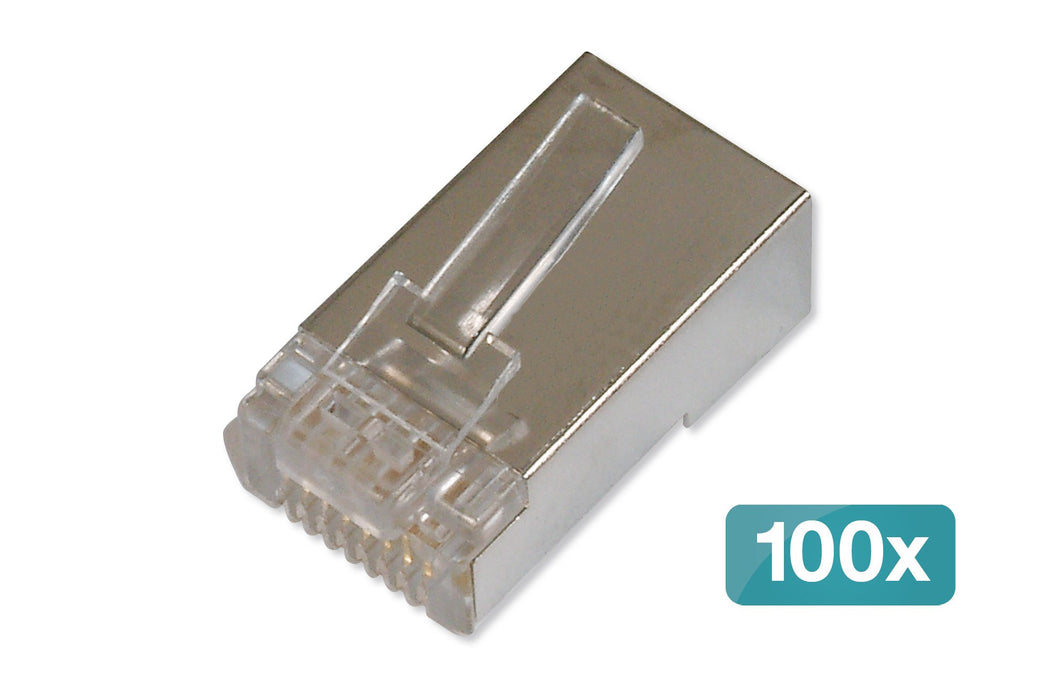 EAN 4016032494980 - Digitus AK-219603-100 conector RJ-45 Plata, Transparente imagen 1