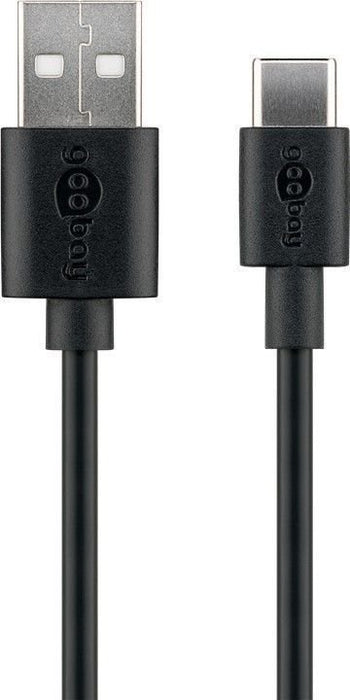 EAN 4040849591181 - Goobay 59118 cable USB USB 2.0 0,5 m USB A USB C 0,48 Gbit/s Negro imagen 2