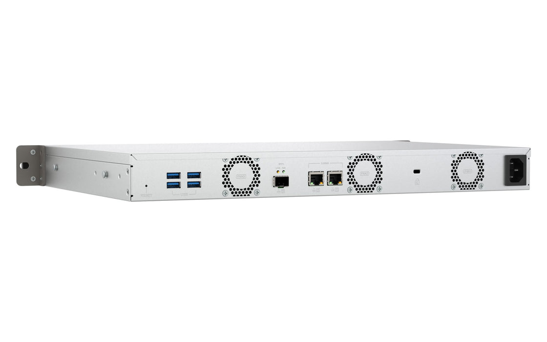 EAN 4711103091708 - QNAP TS-432XeU NAS Bastidor (1U) 4 GB DDR4 0 TB QNAP QTS Negro, Gris imagen 8