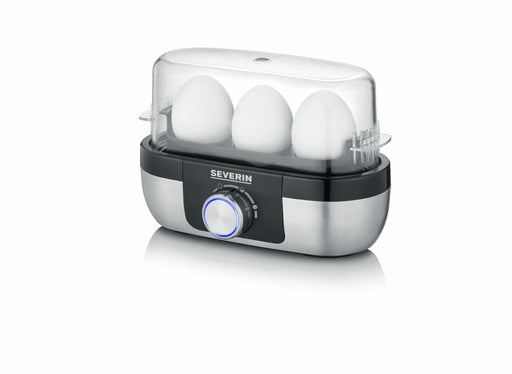 EAN 4008146036675 - Severin EK 3163 3 huevos Negro, Acero inoxidable, Transparente imagen 2