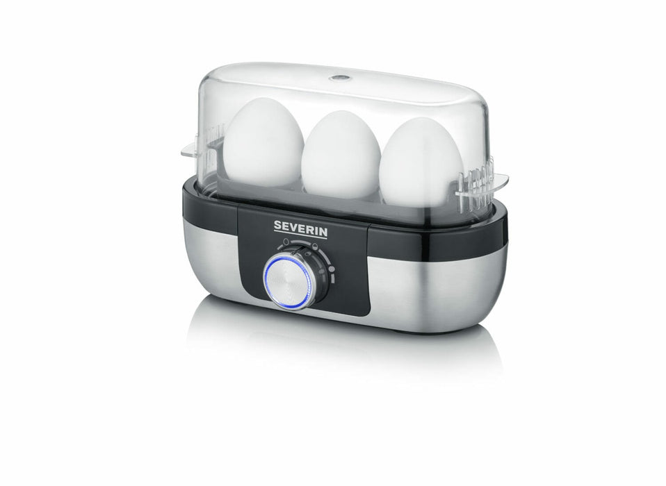 EAN 4008146036675 - Severin EK 3163 3 huevos Negro, Acero inoxidable, Transparente imagen 2