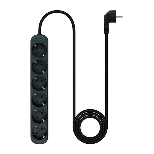 EAN 8433281014046 - Nanocable 10.37.0006-NS-BK base múltiple 1,4 m 6 salidas AC Interior imagen 2