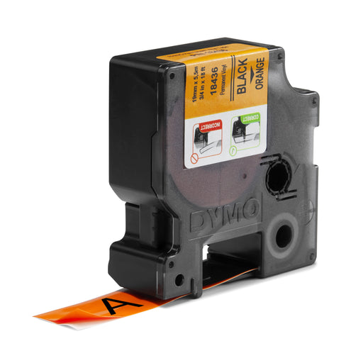 EAN 0071701184368 - DYMO 19mm RHINO Coloured vinyl cinta para impresora de etiquetas D1 imagen 2