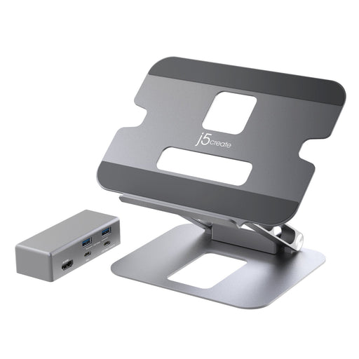 EAN 4712795086430 - j5create JTS327 Soporte para ordenador portátil Gris 40,6 cm (16") imagen 2