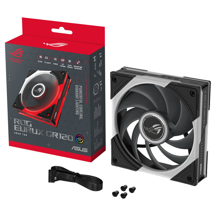 EAN 4711636413053 - ASUS ROG Eurux GR120 ARGB Reverse Fan - Single Pack Carcasa del ordenador Ventilador 12 cm Negro, Blanco  imagen 20