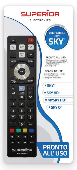 EAN 8054242080612 - Superior Electronics SUPTRB027 mando a distancia Cielo Botones imagen 2