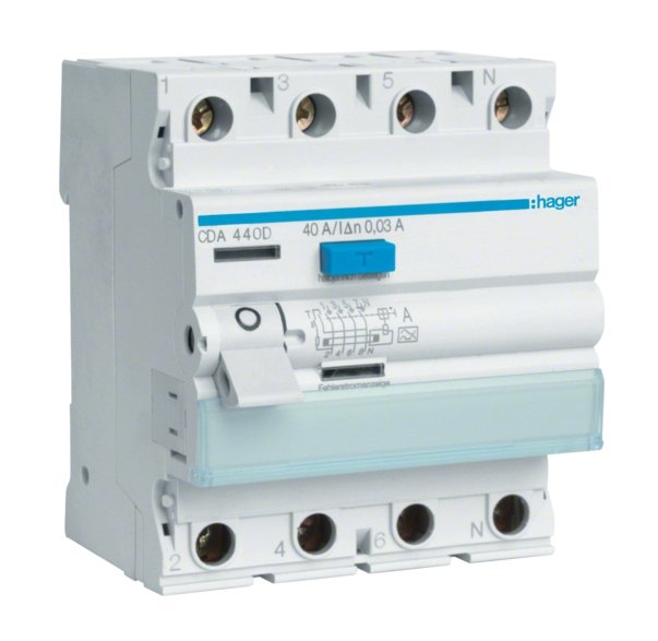 EAN 3250611610076 - Hager CDA440D corta circuito Tipo A 4 imagen 1