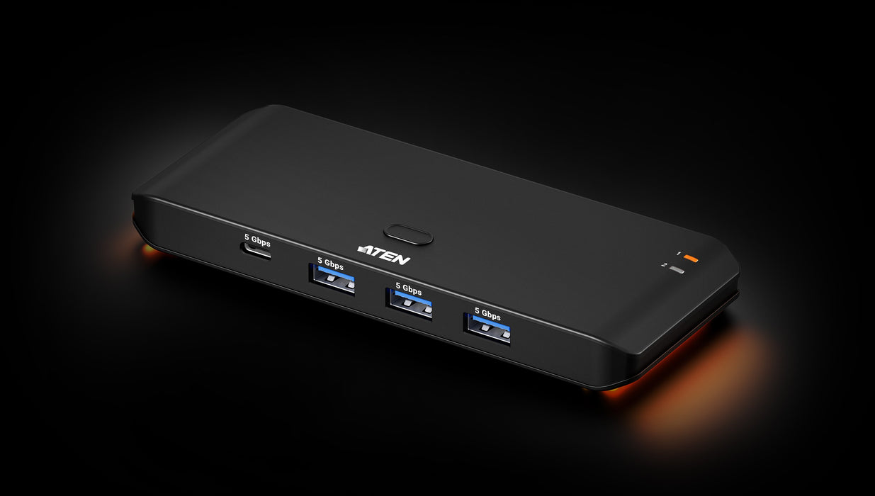 EAN 4711581521452 - ATEN US5324-AT hub de interfaz USB 3.2 Gen 1 (3.1 Gen 1) Type-A + Type-C 5000 Mbit/s Negro imagen 1