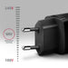 EAN 8595247908292 - Axagon ACU-PD20 wall charger 1x QC3.0/AFC/FCP/PD type-C, 20W, black Teléfono móvil, Smartphone, Reloj int imagen 3