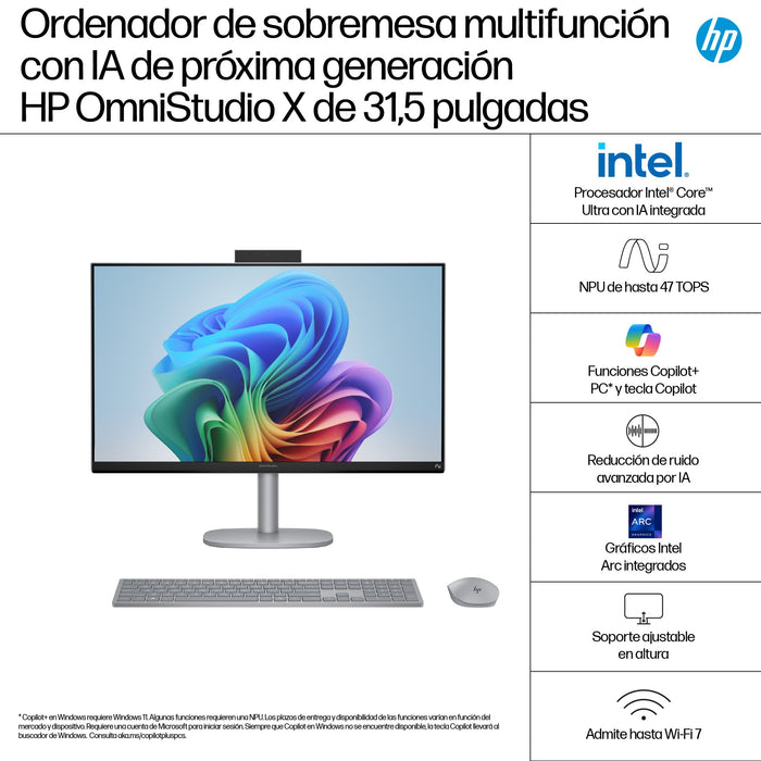 EAN 198990529998 - HP OmniStudio X All-in-One Desktop Next Gen AI 32-c1000ns PC Intel Core Ultra 5 226V 80 cm (31.5") 3840 x  imagen 4