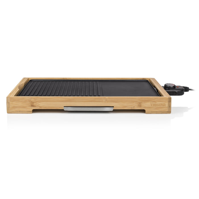 EAN 8713016053831 - Tristar BP-2641 barbacoa y parrilla al aire libre Mesa Eléctrico Bamboo, Negro 2200 W imagen 7