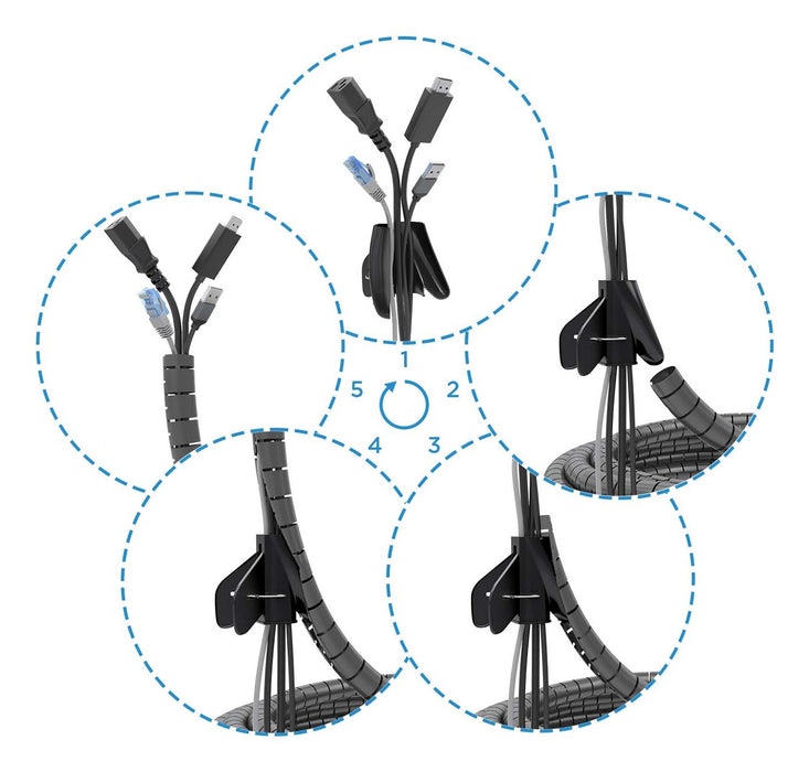 EAN 8435739902110 - AISENS A151-0899 organizador de cables Universal Pasacables 1 pieza(s) imagen 2