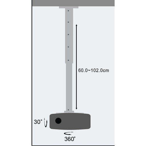EAN 8057685301566 - Techly ICA-PM 102XL montaje para projector Techo Plata imagen 3