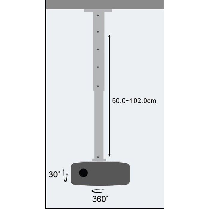 EAN 8057685301566 - Techly ICA-PM 102XL montaje para projector Techo Plata imagen 3