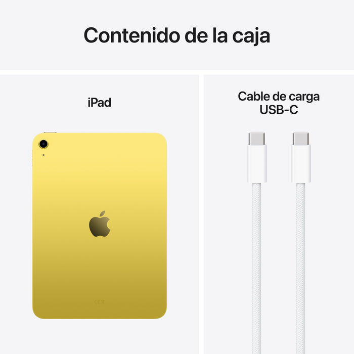 EAN 0195950087550 - Apple iPad 256 GB 27,9 cm (11") Wi-Fi 6 (802.11ax) iPadOS 18 Amarillo imagen 8