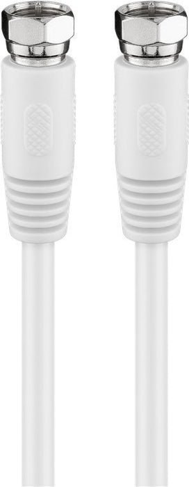 EAN 4040849607240 - Goobay 60724 cable coaxial 0,5 m Tipo F Blanco imagen 1