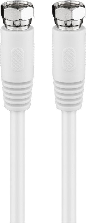 EAN 4040849607240 - Goobay 60724 cable coaxial 0,5 m Tipo F Blanco imagen 1