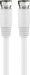 EAN 4040849607240 - Goobay 60724 cable coaxial 0,5 m Tipo F Blanco imagen 1