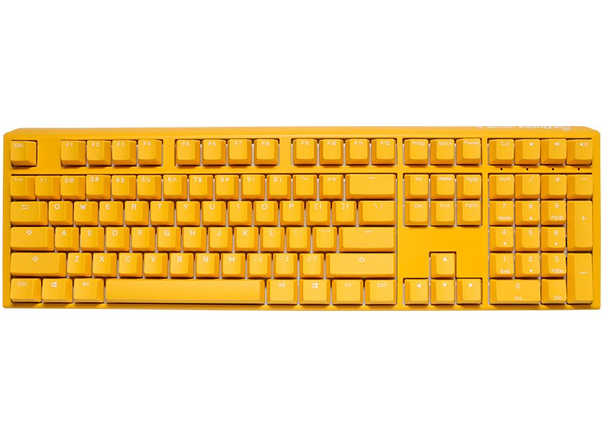 EAN 4710578309936 - Ducky One 3 Yellow Gaming Tastatur RGB LED - MX-Clear US teclado Juego USB Inglés de EE. UU. Amarillo imagen 1