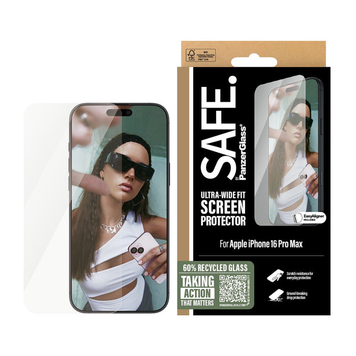EAN 5715685002649 - PanzerGlass SAFE. by ® Screen Protector iPhone 16 Pro Max | Ultra-Wide Fit Protector de pantalla Apple 1  imagen 2