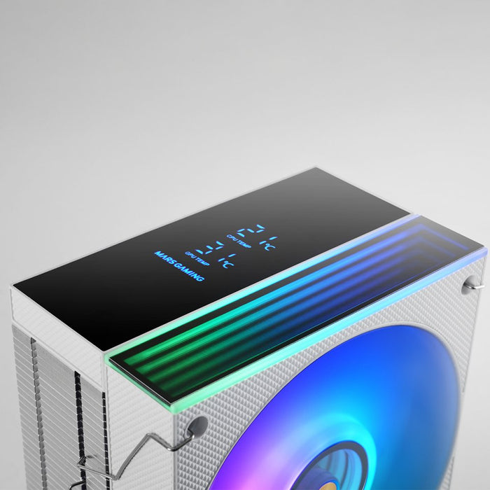 EAN 8435693112921 - Mars Gaming MCPU-LCDW Procesador Refrigerador de aire 12 cm Blanco 1 pieza(s) imagen 5